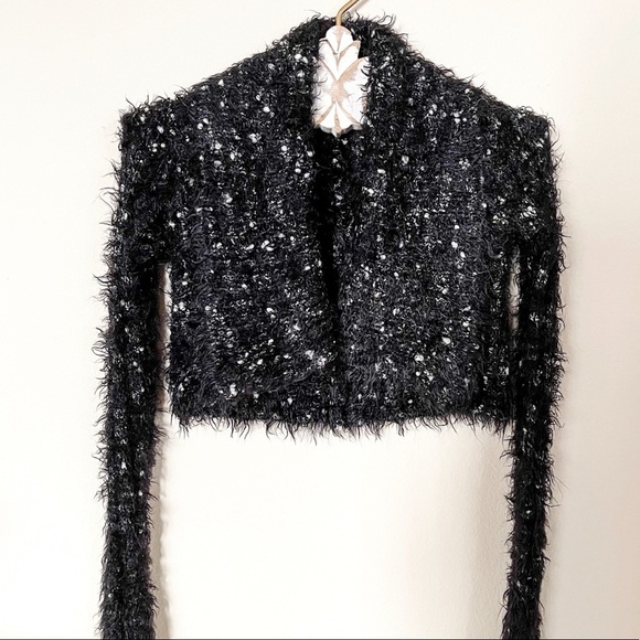 Guess by Marciano Black / White Cropped Jacket - Picture 4 of 7